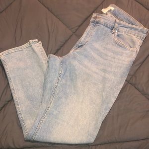 H&M light wash jeans, size 14